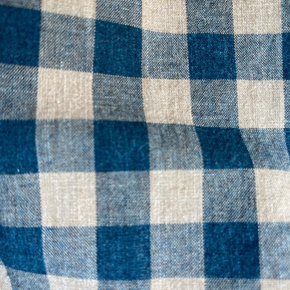 J.CREW Gingham Stretch Secret Wash Shirt - Dusty Twilight - Medium - Picture 4 of 4